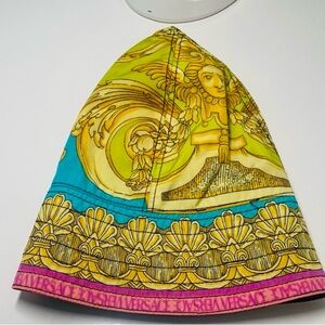 Versace Multicolor Silk Hat Authentic